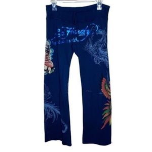 ED HARDY FLARE PANTS RARE XS